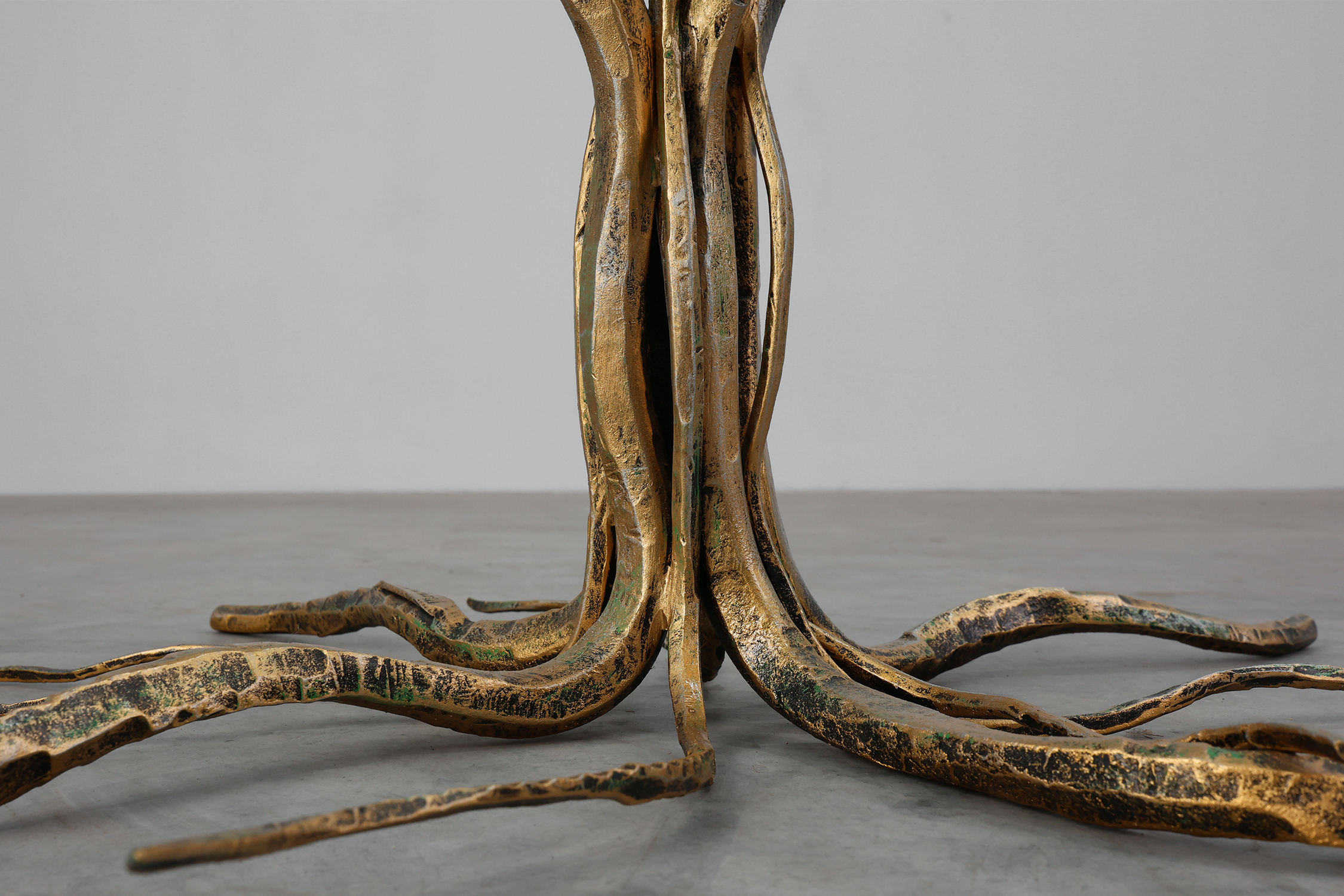 Mid-century forged metal coffee table by Salvino Marsura, Italy 1960sthumbnail